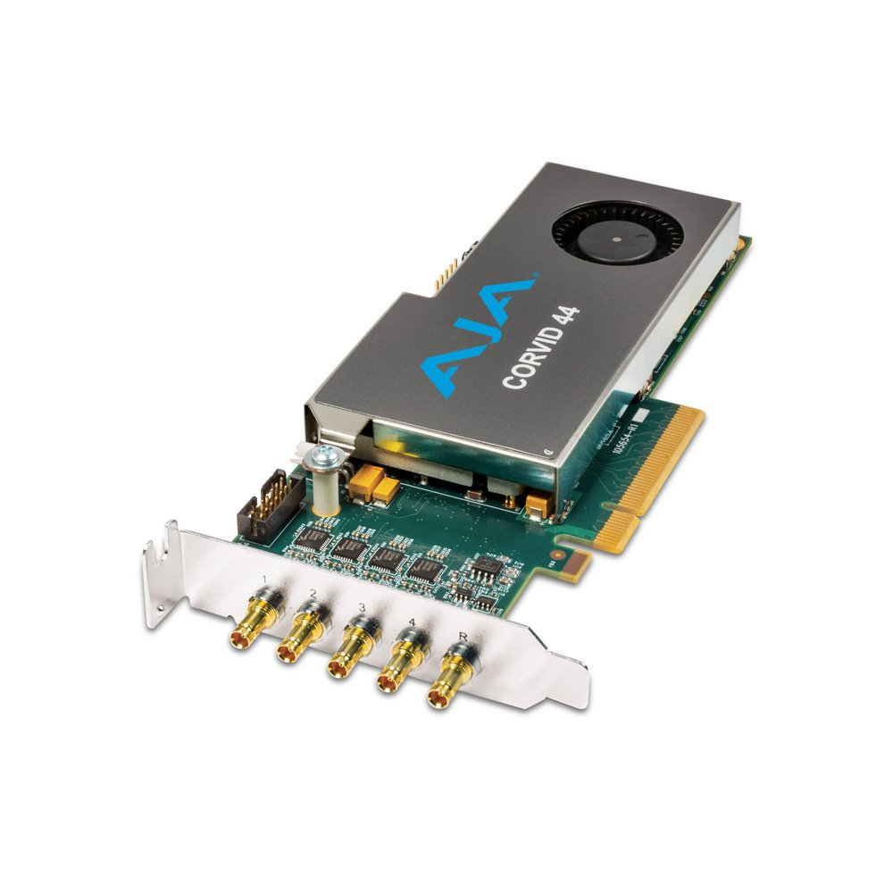 AJA CRV44-S-R0 - Corvid 44 - 3G-SDI PCIe I/O Card with HD-BNC Connectors, Passive Cooling, RS-422