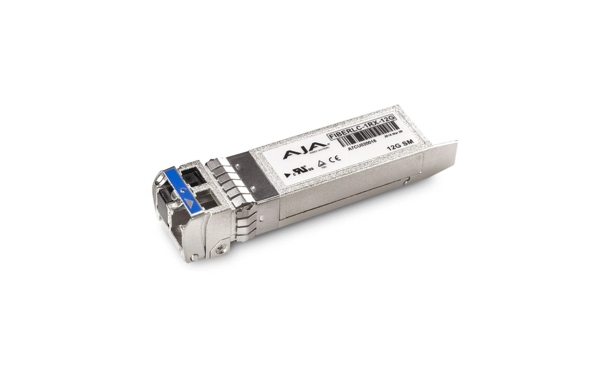 AJA FIBERLC-1RX-12G 1-Channel 12G-SDI Single Mode LC Fiber Receiver SFP